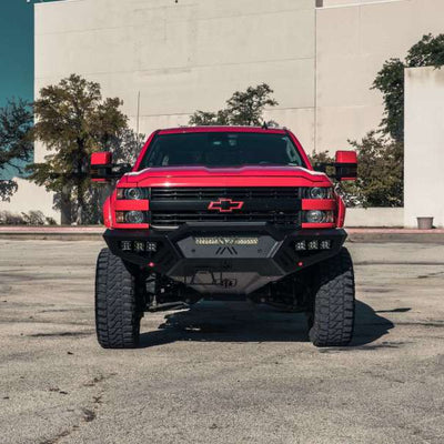 Road Armor 15-19 Chevy 2500 SPARTAN Front Bumper Bolt-On Pre-Runner Guard - Tex Blk