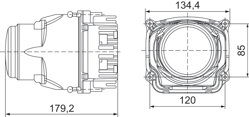 Hella 90mm Bi-LED High - Low Beam 2nd Gen (SAE) Module Hella 90mm Bi-LED High - Low Beam 2nd Gen (SAE) Module