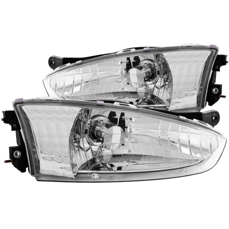 ANZO 1997-2002 Mitsubishi Mirage Crystal Headlights Chrome ANZO 1997-2002 Mitsubishi Mirage Crystal Headlights Chrome