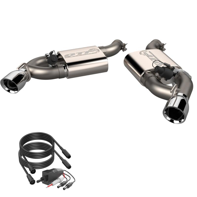 QTP 16-18 Chevrolet Camaro SS 6.2L 304SS Screamer Axle Back Exhaust w/4.5in Dual Tips QTP 16-18 Chevrolet Camaro SS 6.2L 304SS Screamer Axle Back Exhaust w/4.5in Dual Tips