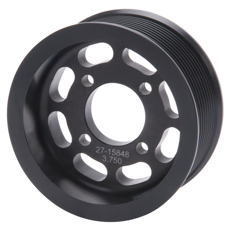 Edelbrock Pulley Supercharger Enforcer 10 Rib 3 75In Black Edelbrock Pulley Supercharger Enforcer 10 Rib 3 75In Black
