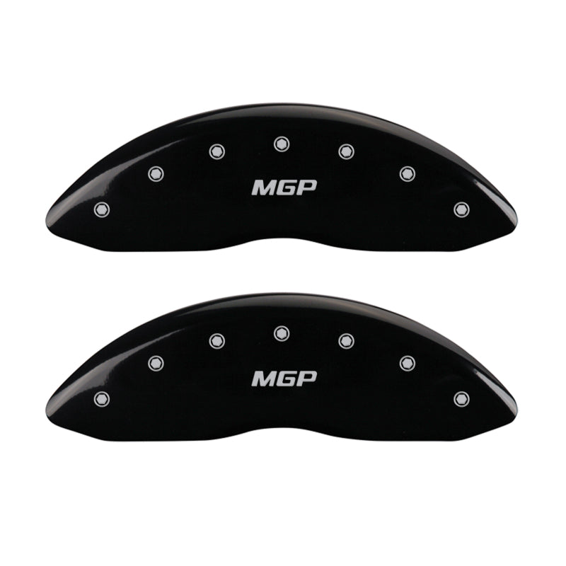 MGP 4 Caliper Covers Engraved Front & Rear MGP Black finish silver ch MGP 4 Caliper Covers Engraved Front & Rear MGP Black finish silver ch