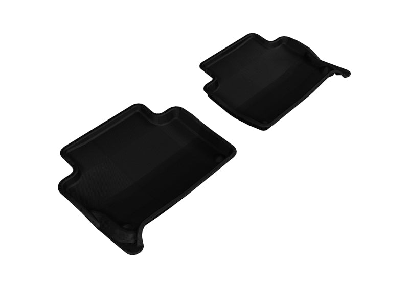3D MAXpider 2007-2015 Audi Q7 Kagu 2nd Row Floormats - Black 3D MAXpider 2007-2015 Audi Q7 Kagu 2nd Row Floormats - Black