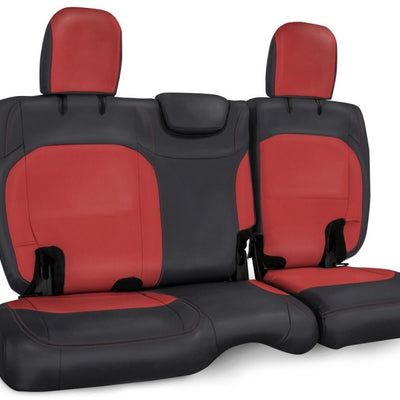 PRP 2018+ Jeep Wrangler JLU/4 door Rear Bench Cover with Cloth Interior - Black/Red