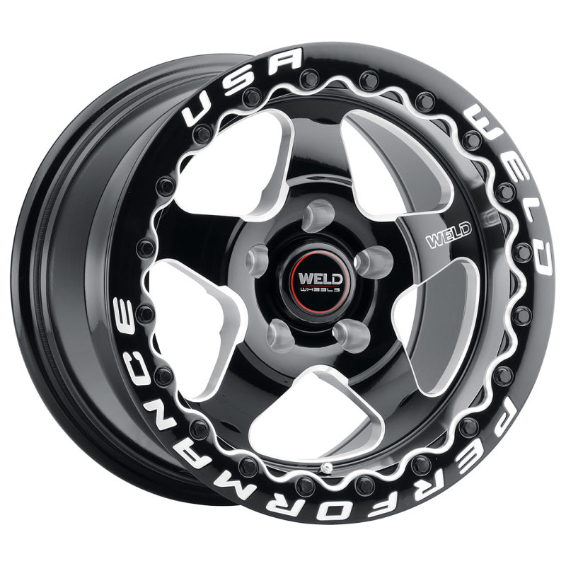 Weld S904 15x10 Ventura Beadlock 5x114.3 ET51 BS7.50 Gloss BLK MIL DIA 78.1 Weld S904 15x10 Ventura Beadlock 5x114.3 ET51 BS7.50 Gloss BLK MIL DIA 78.1