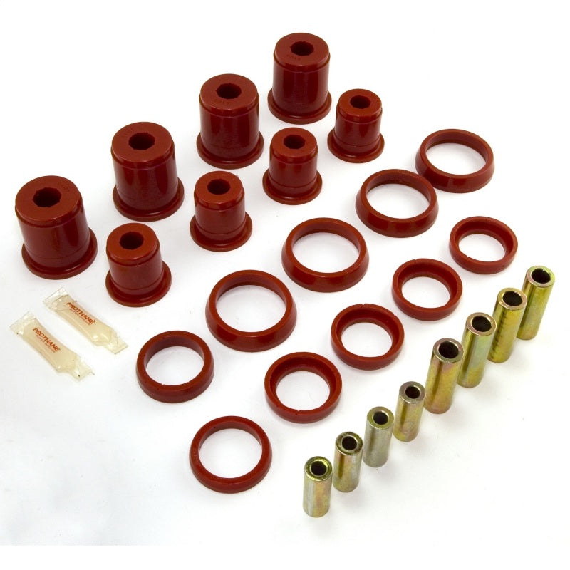 Rugged Ridge Control Arm Bushing Kit Front Red 97-06TJ 18362.03 Rugged Ridge Control Arm Bushing Kit Front Red 97-06TJ 18362.03