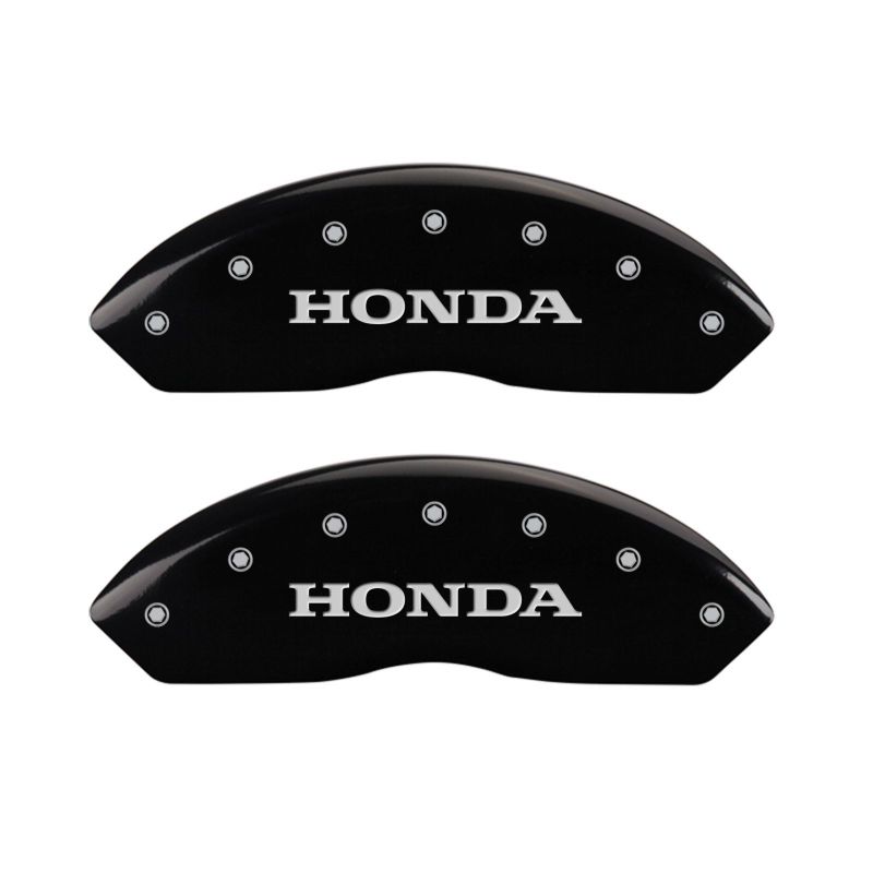 MGP 4 Caliper Covers Engraved Front Honda Engraved Rear H Logo Black finish silver ch MGP 4 Caliper Covers Engraved Front Honda Engraved Rear H Logo Black finish silver ch