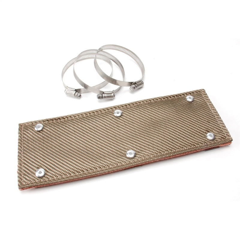 DEI Pipe Shield w/Stainless Steel Clamps - 4in x 12in - Titanium DEI Pipe Shield w/Stainless Steel Clamps - 4in x 12in - Titanium