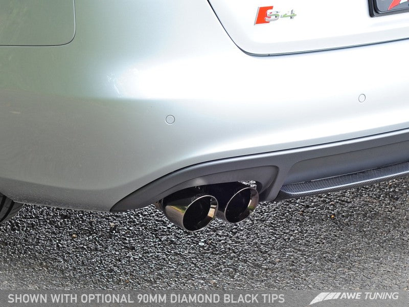 AWE Tuning Audi B8 / B8.5 S4 3.0T Touring Edition Exhaust - Diamond Black Tips (90mm) AWE Tuning Audi B8 / B8.5 S4 3.0T Touring Edition Exhaust - Diamond Black Tips (90mm)