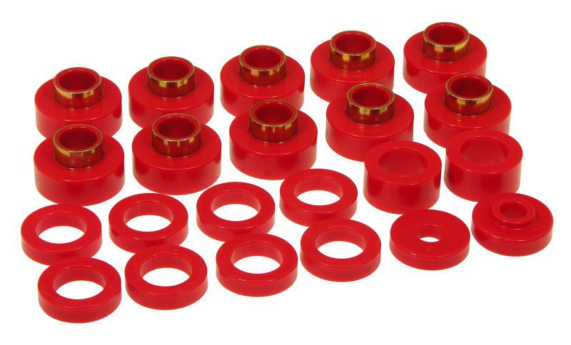 Prothane 80-86 Jeep CJ5/CJ7 Body Mount 22 Bushing Kit - Red Prothane 80-86 Jeep CJ5/CJ7 Body Mount 22 Bushing Kit - Red