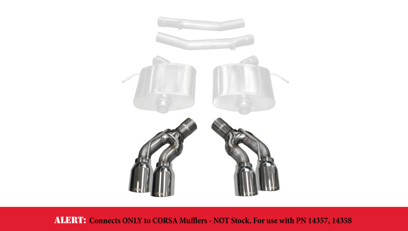 Corsa 2016-2019 Cadillac CTS-V 2.75in Inlet / 4.0in Outlet Polished Tip Kit (For Corsa Exhaust Only) Corsa 2016-2019 Cadillac CTS-V 2.75in Inlet / 4.0in Outlet Polished Tip Kit (For Corsa Exhaust Only)