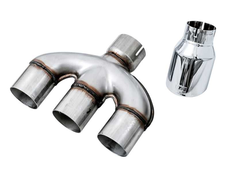 AWE Tuning 17-20 Honda Civic Si 1.5L Turbo Dual-to-Triple Tip Conversion Kit - Chrome Silver Tip AWE Tuning 17-20 Honda Civic Si 1.5L Turbo Dual-to-Triple Tip Conversion Kit - Chrome Silver Tip