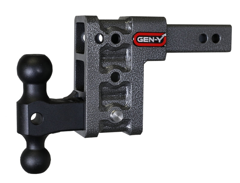 Gen-Y Mega Duty 2in Shank 5in Drop 2K TW 16K Hitch w/GH-051 Dual-Ball Gen-Y Mega Duty 2in Shank 5in Drop 2K TW 16K Hitch w/GH-051 Dual-Ball