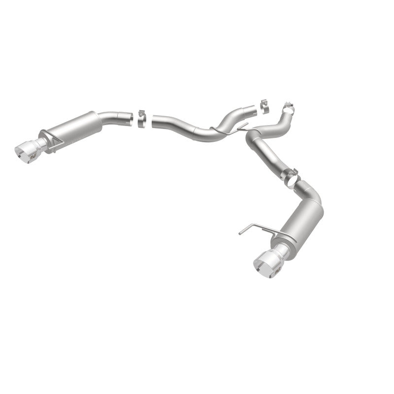 MagnaFlow Axle Back, SS, 3in, Competition, Dual Split Polished 4.5in Tip 2015 Ford Mustang GT V8 5.0 MagnaFlow Axle Back, SS, 3in, Competition, Dual Split Polished 4.5in Tip 2015 Ford Mustang GT V8 5.0