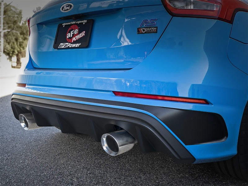 aFe Takeda 3in 304 SS Axle-Back Exhaust System w/ Polished Tip 16-18 Ford Focus RS 2.3L (t) aFe Takeda 3in 304 SS Axle-Back Exhaust System w/ Polished Tip 16-18 Ford Focus RS 2.3L (t)