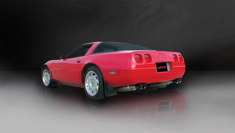 Corsa 1992-1995 Chevrolet Corvette C4 5.7L V8 LT1 Sport Cat-Back Exhaust w/ Twin 3.5in Black Tips Corsa 1992-1995 Chevrolet Corvette C4 5.7L V8 LT1 Sport Cat-Back Exhaust w/ Twin 3.5in Black Tips