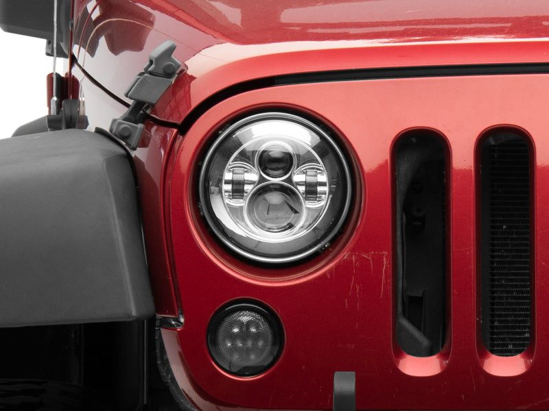 Raxiom 97-18 Jeep Wrangler TJ/JK Axial Series LED Daymaker Headlights- Chrome Housing (Clear Lens) Raxiom 97-18 Jeep Wrangler TJ/JK Axial Series LED Daymaker Headlights- Chrome Housing (Clear Lens)