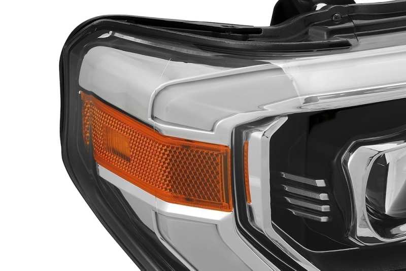 AlphaRex 14-18 Toyota Tundra PRO-Series Projector Headlights Chrome w/ Sequential Signal and DRL AlphaRex 14-18 Toyota Tundra PRO-Series Projector Headlights Chrome w/ Sequential Signal and DRL