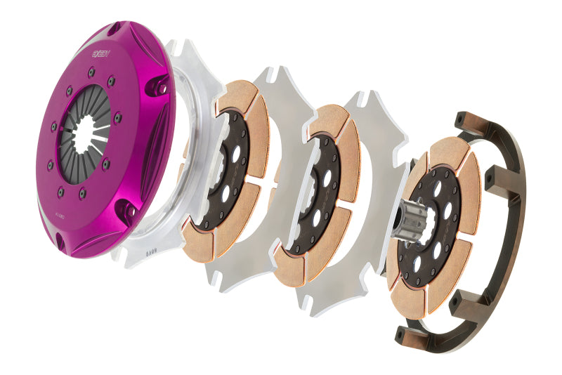 Exedy Universal Builder Series Triple Metallic Clutch Does NOT Incl FW Req. Custom Clutch Actuation Exedy Universal Builder Series Triple Metallic Clutch Does NOT Incl FW Req. Custom Clutch Actuation