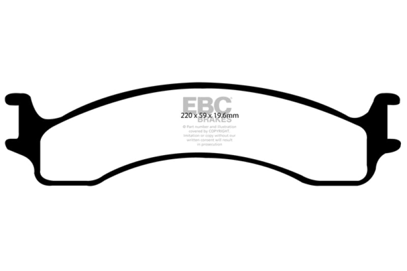 EBC 00-02 Dodge Ram 2500 Pick-up 5.2 2WD Greenstuff Front Brake Pads EBC 00-02 Dodge Ram 2500 Pick-up 5.2 2WD Greenstuff Front Brake Pads