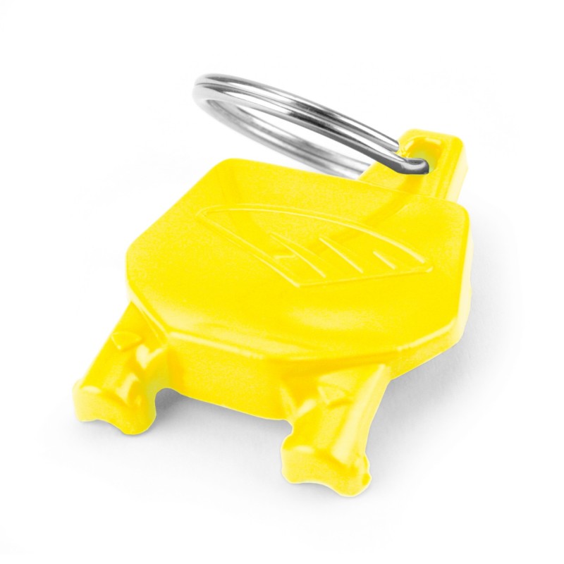 Cycra Key Ring with Number Plate - Yellow Cycra Key Ring with Number Plate - Yellow