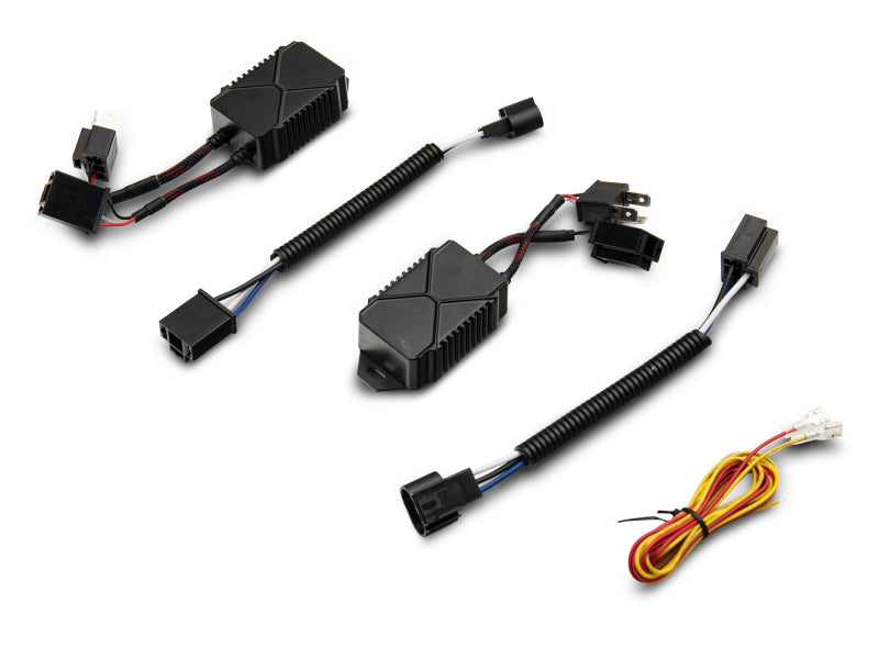 Raxiom 97-18 Jeep Wrangler TJ/JK 7-Inch LED Headlights w/ Halos- Black Housing (Clear Lens) Raxiom 97-18 Jeep Wrangler TJ/JK 7-Inch LED Headlights w/ Halos- Black Housing (Clear Lens)