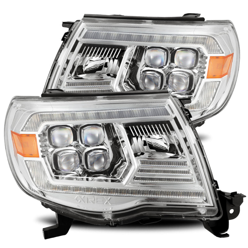 AlphaRex 05-11 Toyota Tacoma NOVA LED Projector Headlights Plank Style Chrome w/Activation Light/DRL AlphaRex 05-11 Toyota Tacoma NOVA LED Projector Headlights Plank Style Chrome w/Activation Light/DRL