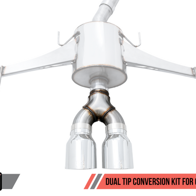 AWE Tuning 17+ Honda Civic SI 1.5L / Type R 2.0L Turbo Triple-to-Dual Tip Conversion Kit