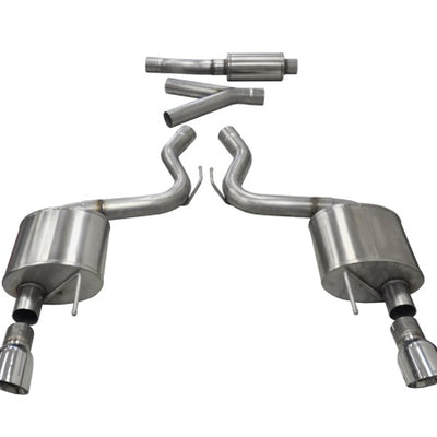 Corsa 2015-2017 Ford Mustang EcoBoost 2.3T Sport 3in Cat-Back Dual Rear Exit Polished Tips
