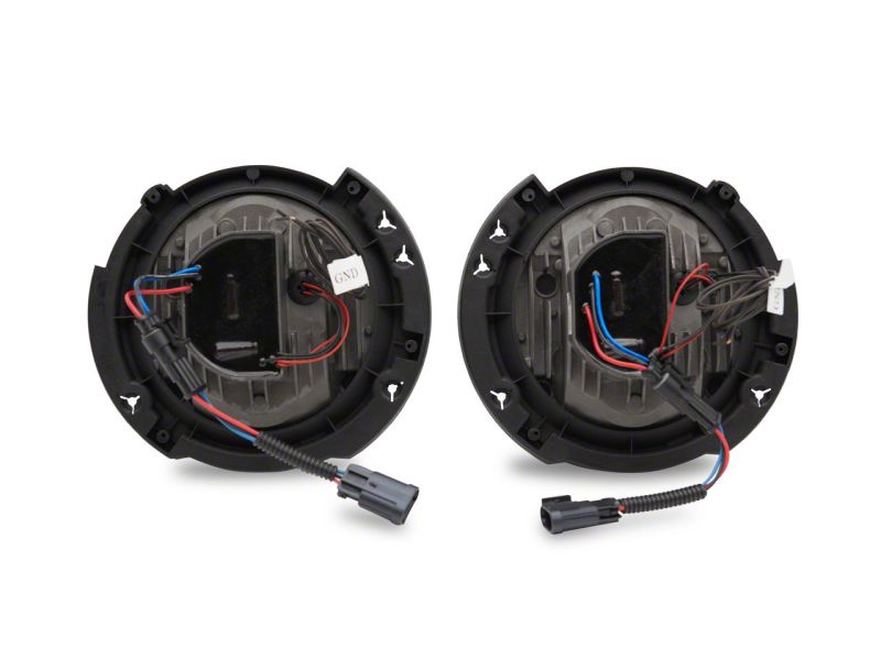 Raxiom07-18 Jeep Wrangler JK LED Halo Projector Headlights- Chrome Housing (Clear Lens) Raxiom07-18 Jeep Wrangler JK LED Halo Projector Headlights- Chrome Housing (Clear Lens)