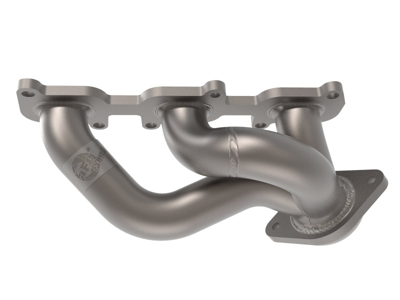 aFe Twisted Steel Shorty Header 11-17 Ford Mustang V6-3.7L - Titanium Coat Finish aFe Twisted Steel Shorty Header 11-17 Ford Mustang V6-3.7L - Titanium Coat Finish