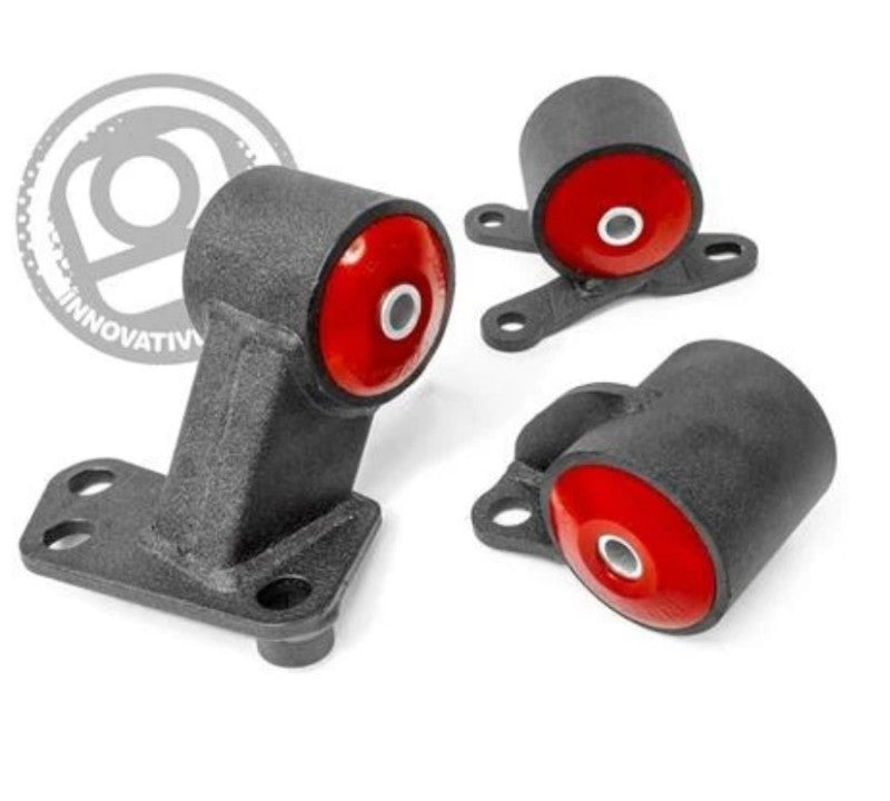 Innovative 94-01 Integra B-Series Black Steel Mounts 85A Bushings (Auto to Manual Hydro 2 Bolt) Innovative 94-01 Integra B-Series Black Steel Mounts 85A Bushings (Auto to Manual Hydro 2 Bolt)