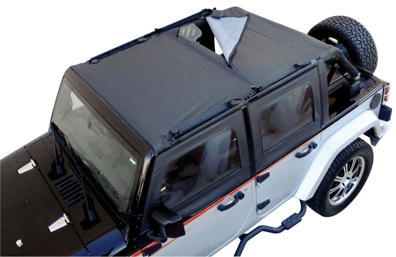 Rampage 2007-2018 Jeep Wrangler(JK) Combo Sun Brief/Safari Top - Black Diamond Rampage 2007-2018 Jeep Wrangler(JK) Combo Sun Brief/Safari Top - Black Diamond