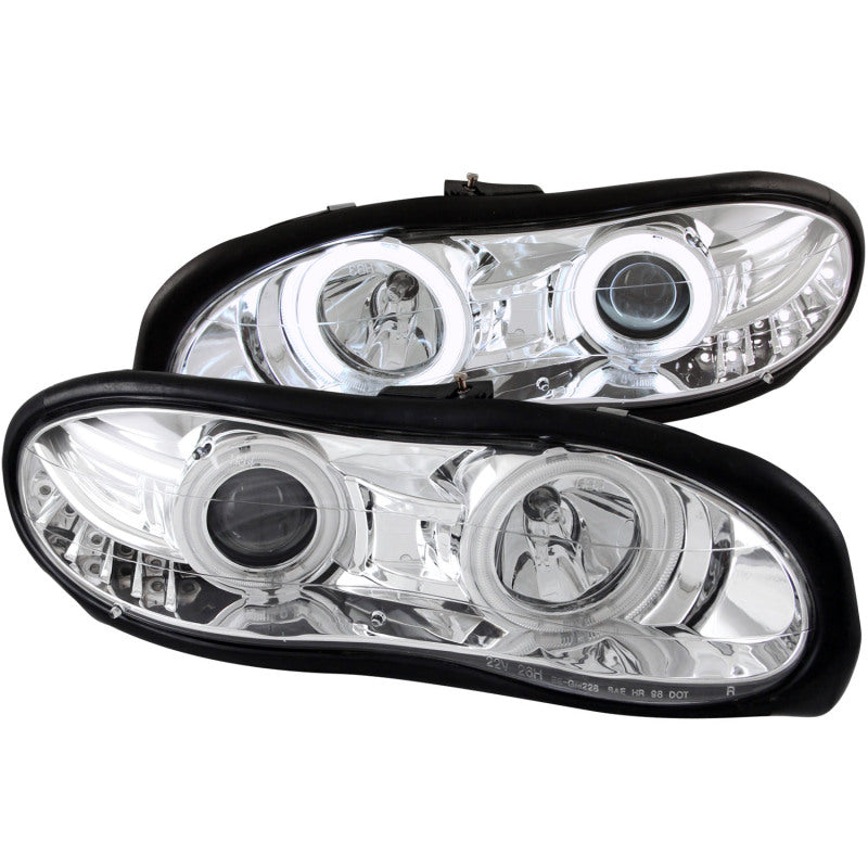 ANZO 1998-2002 Chevrolet Camaro Projector Headlights w/ Halo Chrome ANZO 1998-2002 Chevrolet Camaro Projector Headlights w/ Halo Chrome