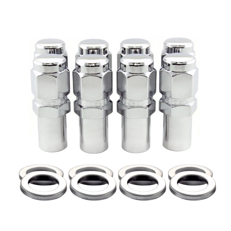McGard Hex Lug Nut (Long Shank - 1in. / Duplex) 1/2-20 / 7/8 Hex / 2.425in. Length (8-Pack) - Chrome McGard Hex Lug Nut (Long Shank - 1in. / Duplex) 1/2-20 / 7/8 Hex / 2.425in. Length (8-Pack) - Chrome