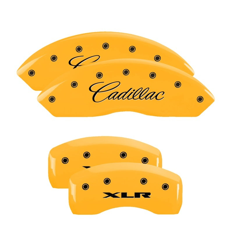 MGP 4 Caliper Covers Engraved Front Cadillac Rear XLR Yellow Finish Black Char 2004 Cadillac CTS MGP 4 Caliper Covers Engraved Front Cadillac Rear XLR Yellow Finish Black Char 2004 Cadillac CTS