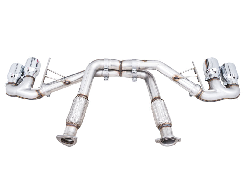 AWE Tuning 2020 Chevrolet Corvette (C8) Track Edition Exhaust - Quad Chrome Silver Tips AWE Tuning 2020 Chevrolet Corvette (C8) Track Edition Exhaust - Quad Chrome Silver Tips
