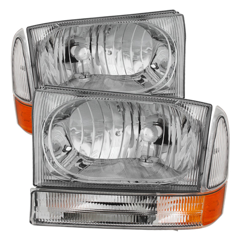 xTune Ford F250/350/450 Superduty 99-04 Crystal Headlights w/ Bumper Lights HD-JH-FF25099-AM-C xTune Ford F250/350/450 Superduty 99-04 Crystal Headlights w/ Bumper Lights HD-JH-FF25099-AM-C