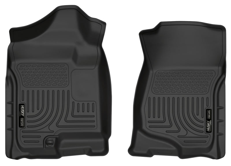 Husky Liners 07-14 Cadillac Escalade ESV/EXT Weatherbeater Black Front Floor Liners Husky Liners 07-14 Cadillac Escalade ESV/EXT Weatherbeater Black Front Floor Liners