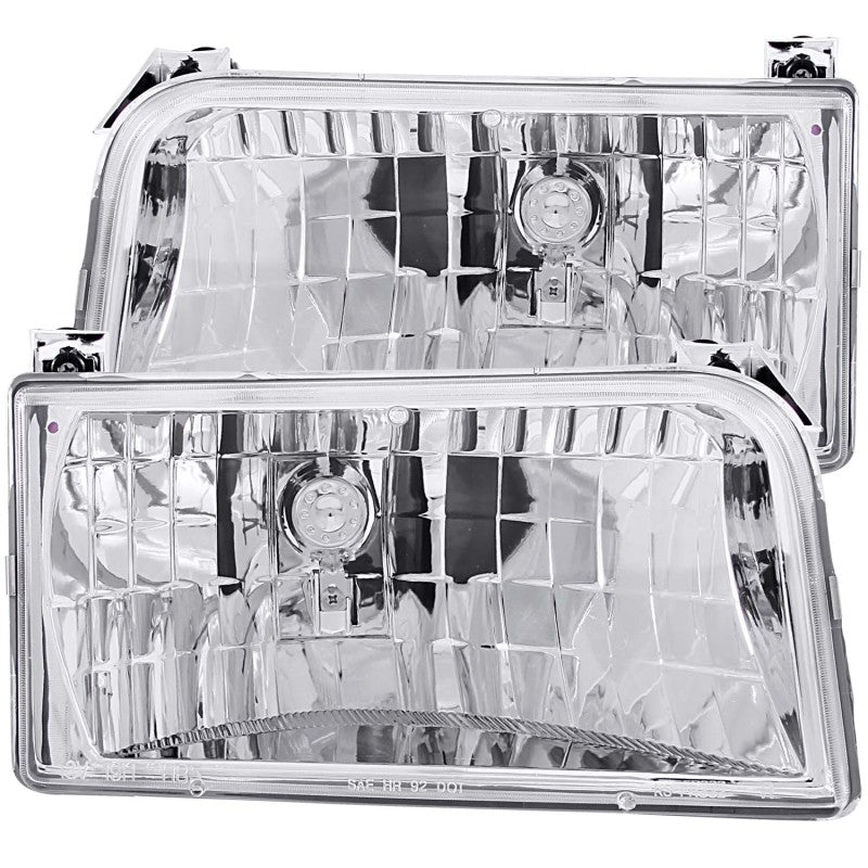 ANZO 1992-1996 Ford F-150 Crystal Headlights Chrome ANZO 1992-1996 Ford F-150 Crystal Headlights Chrome