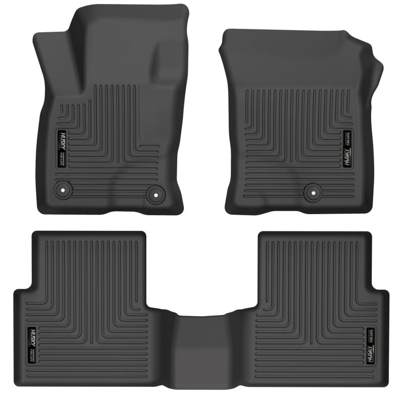 Husky Liners 21-22 Ford Bronco Sport WeatherBeater Front & 2nd Seat Floor Liners (Black) Husky Liners 21-22 Ford Bronco Sport WeatherBeater Front & 2nd Seat Floor Liners (Black)
