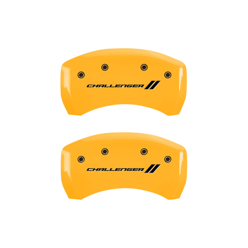 MGP 4 Caliper Covers Engraved F & R Stripes/Challenger Yellow Finish Black Char 2006 Dodge Charger MGP 4 Caliper Covers Engraved F & R Stripes/Challenger Yellow Finish Black Char 2006 Dodge Charger