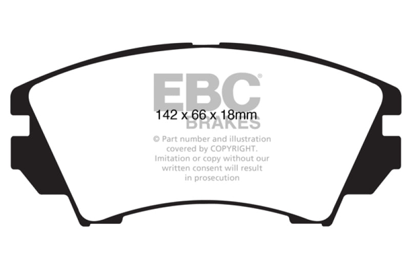 EBC 10+ Buick Allure (Canada) 3.0 Redstuff Front Brake Pads EBC 10+ Buick Allure (Canada) 3.0 Redstuff Front Brake Pads