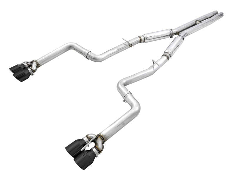 AWE Tuning 2015+ Dodge Challenger 6.4L/6.2L SC Track Edition Exhaust - Quad Diamond Black Tips AWE Tuning 2015+ Dodge Challenger 6.4L/6.2L SC Track Edition Exhaust - Quad Diamond Black Tips