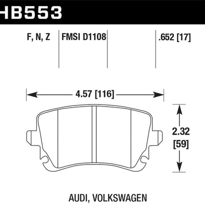 Hawk HP+ Street Brake Pads