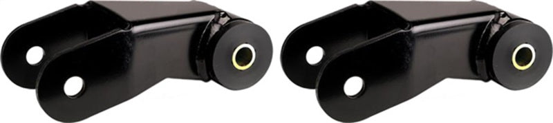 RockJock XJ Cherokee Boomerang Leaf Spring Shackles 5in w/ Urethane Bushings and Hardware RockJock XJ Cherokee Boomerang Leaf Spring Shackles 5in w/ Urethane Bushings and Hardware