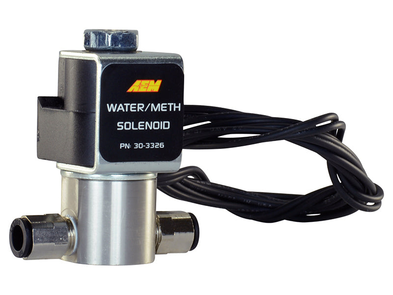 AEM Water/Methanol Injection System - High-Flow Low-Current WMI Solenoid - 200PSI 1/8in-27NPT In/Out AEM Water/Methanol Injection System - High-Flow Low-Current WMI Solenoid - 200PSI 1/8in-27NPT In/Out
