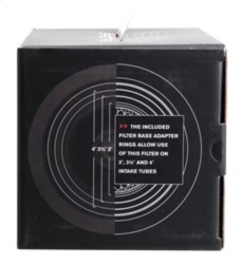 Spectre Adjustable Conical Air Filter 9-1/2in. Tall (Fits 3in. / 3-1/2in. / 4in. Tubes) - Black Spectre Adjustable Conical Air Filter 9-1/2in. Tall (Fits 3in. / 3-1/2in. / 4in. Tubes) - Black