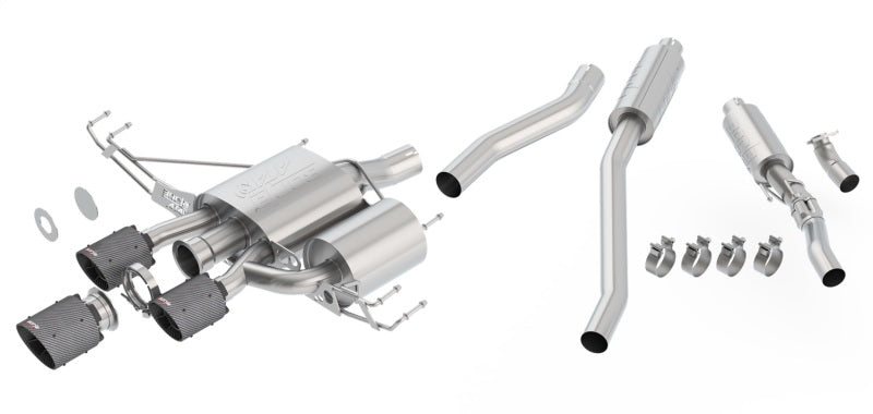 Borla 17-18 Honda Civic Type R 2.0L 2.75in Atak Adjustable Catback Exhaust (Carbon Fiber Black Tip) Borla 17-18 Honda Civic Type R 2.0L 2.75in Atak Adjustable Catback Exhaust (Carbon Fiber Black Tip)