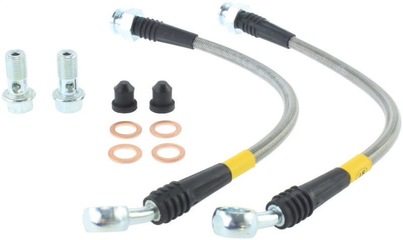 StopTech 03-07 Hummer H2 Stainless Steel Rear Brake Lines StopTech 03-07 Hummer H2 Stainless Steel Rear Brake Lines